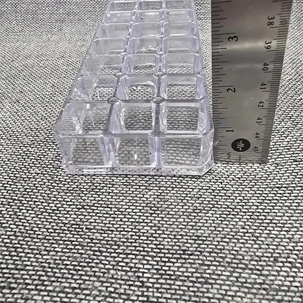 Avon Lipstick Caddy Organizer 24 Slot Clear Acrylic Y2K Vintage OS Clear